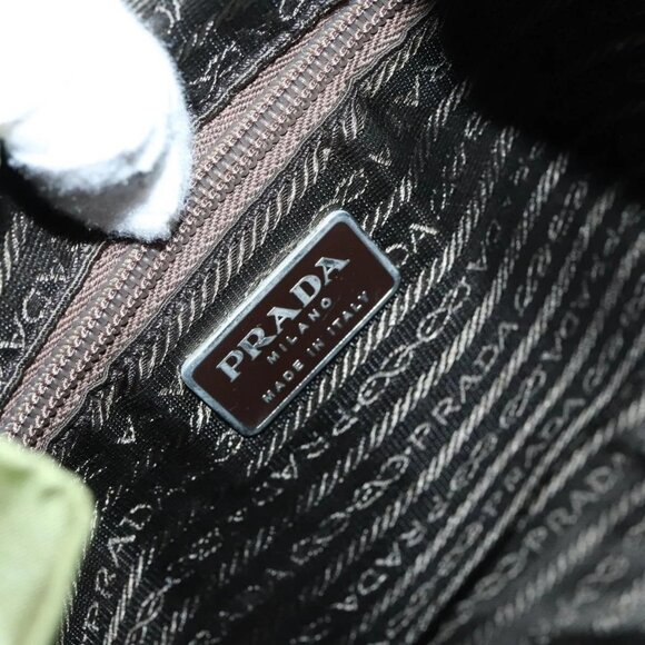PRADA Backpack Nylon Green Silver Auth BA5271 - Picture 10 of 16